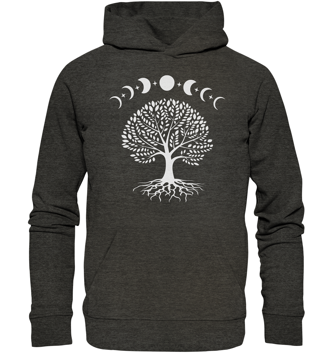 Mondphasen Lebensbaum - Organic Hoodie