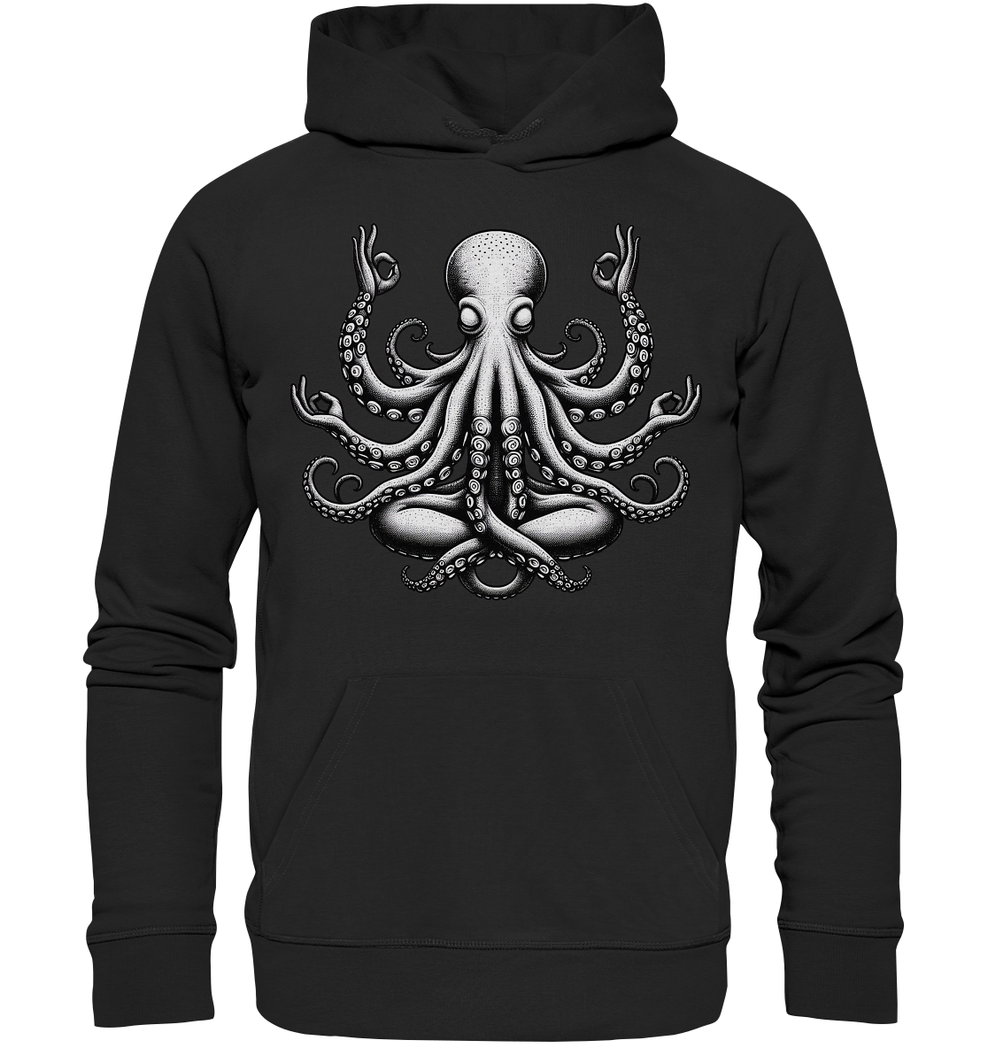 Oktopus in Meditation - Organic Hoodie