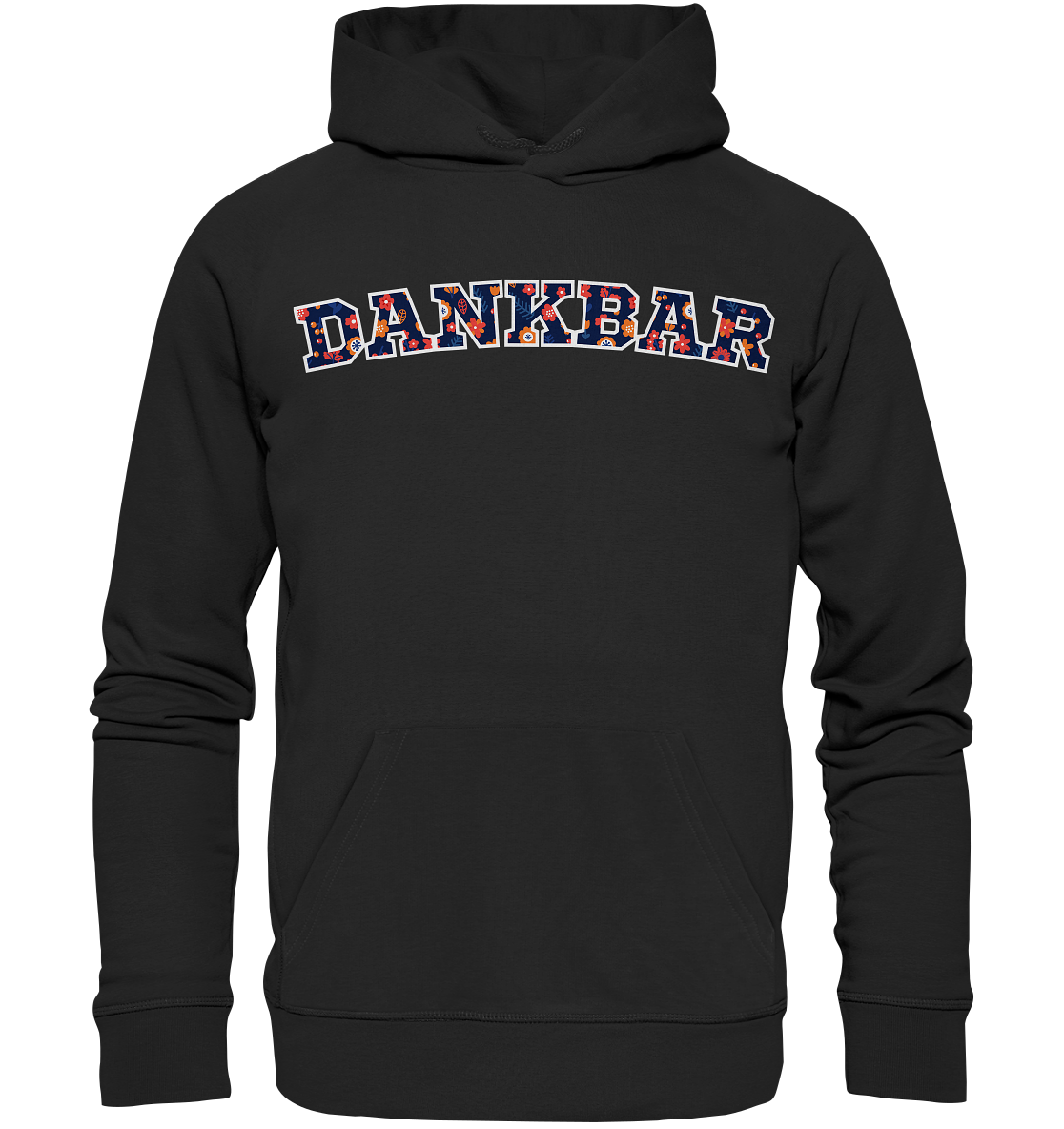 DANKBAR Floral Pattern - Organic Hoodie