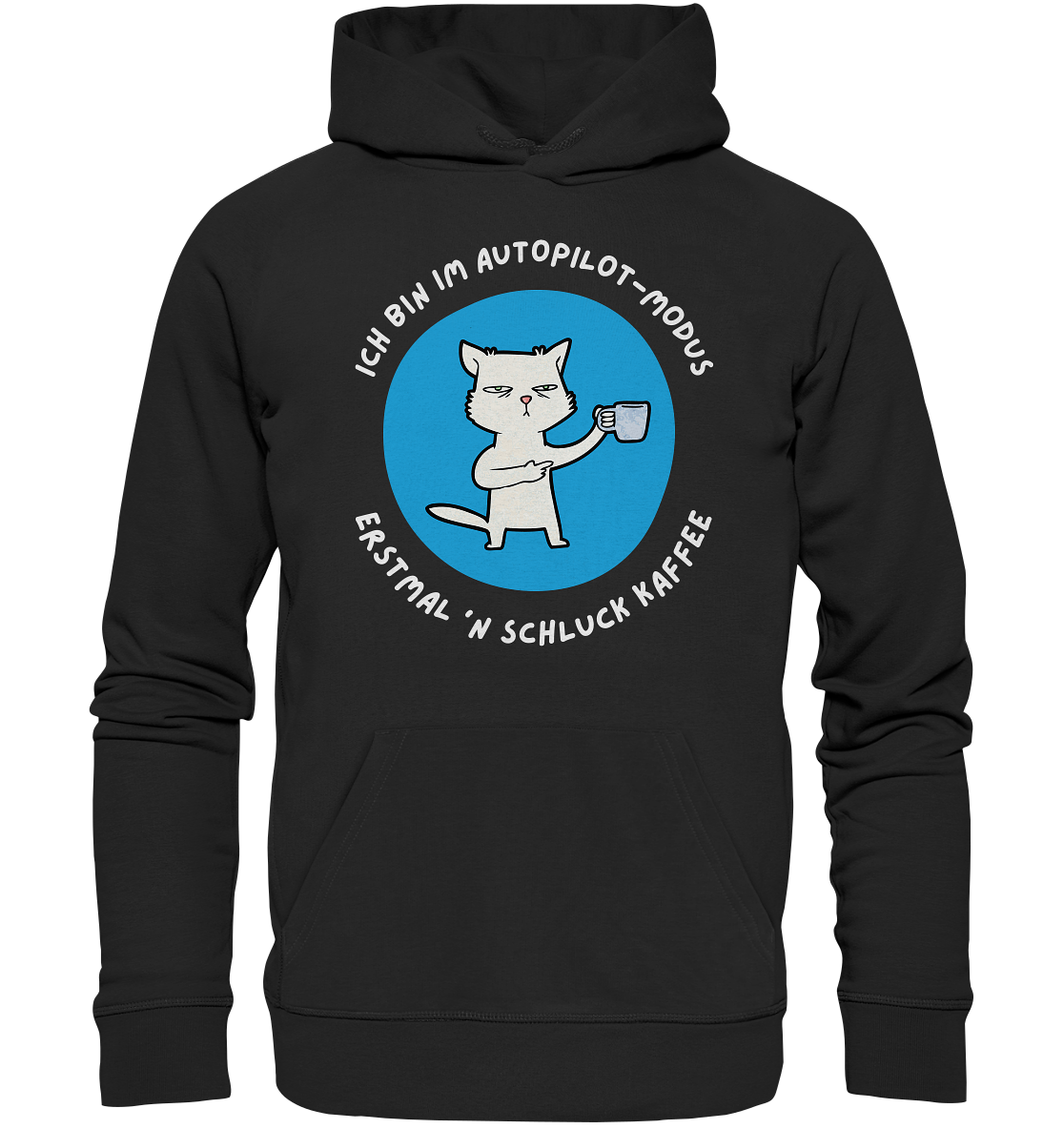 Kaffee Katze - Organic Hoodie