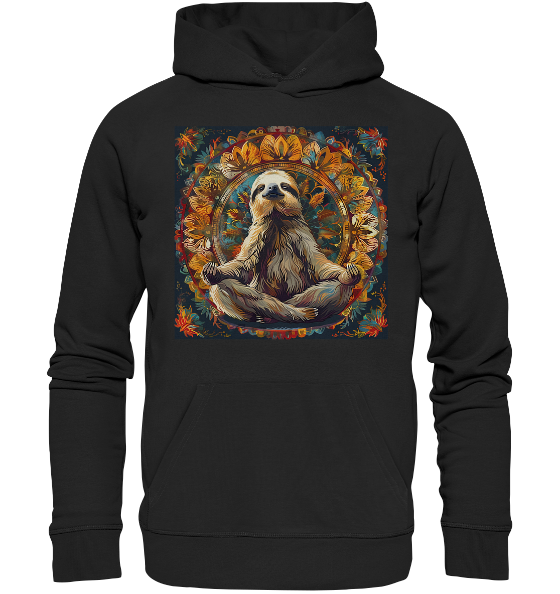 Meditierendes Faultier - Organic Hoodie