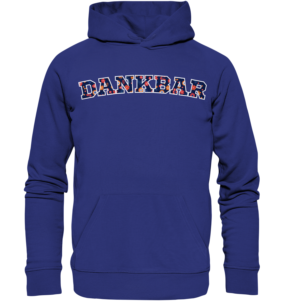 DANKBAR Floral Pattern - Organic Hoodie