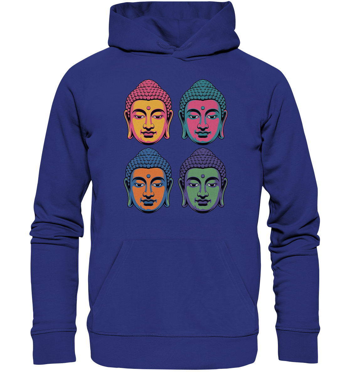 Buddha Köpfe Pop Art - Organic Hoodie