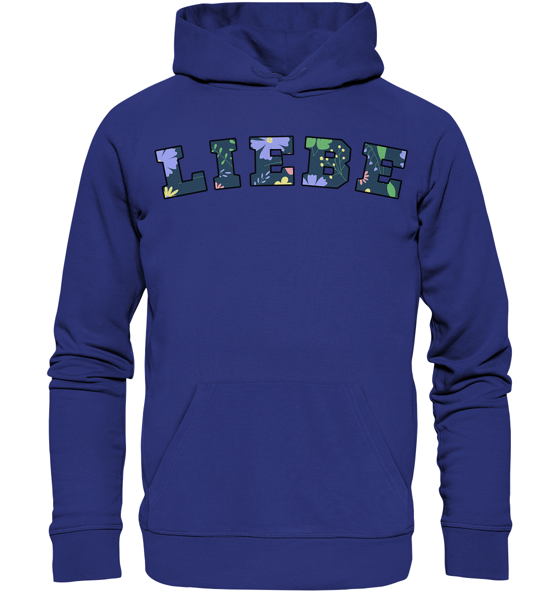 Liebe Floral Pattern - Organic Hoodie