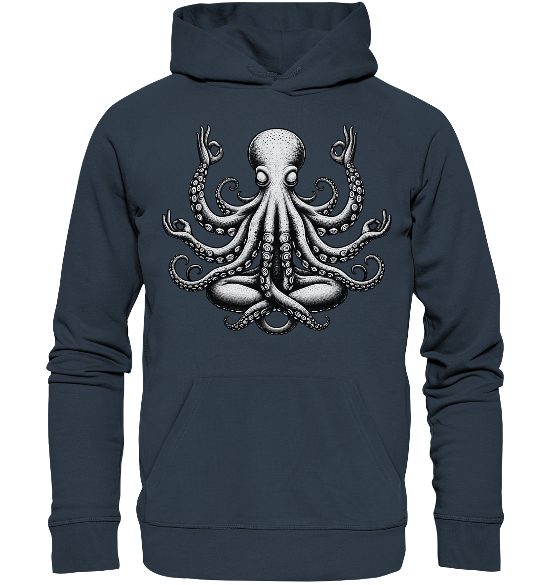 Oktopus in Meditation - Organic Hoodie
