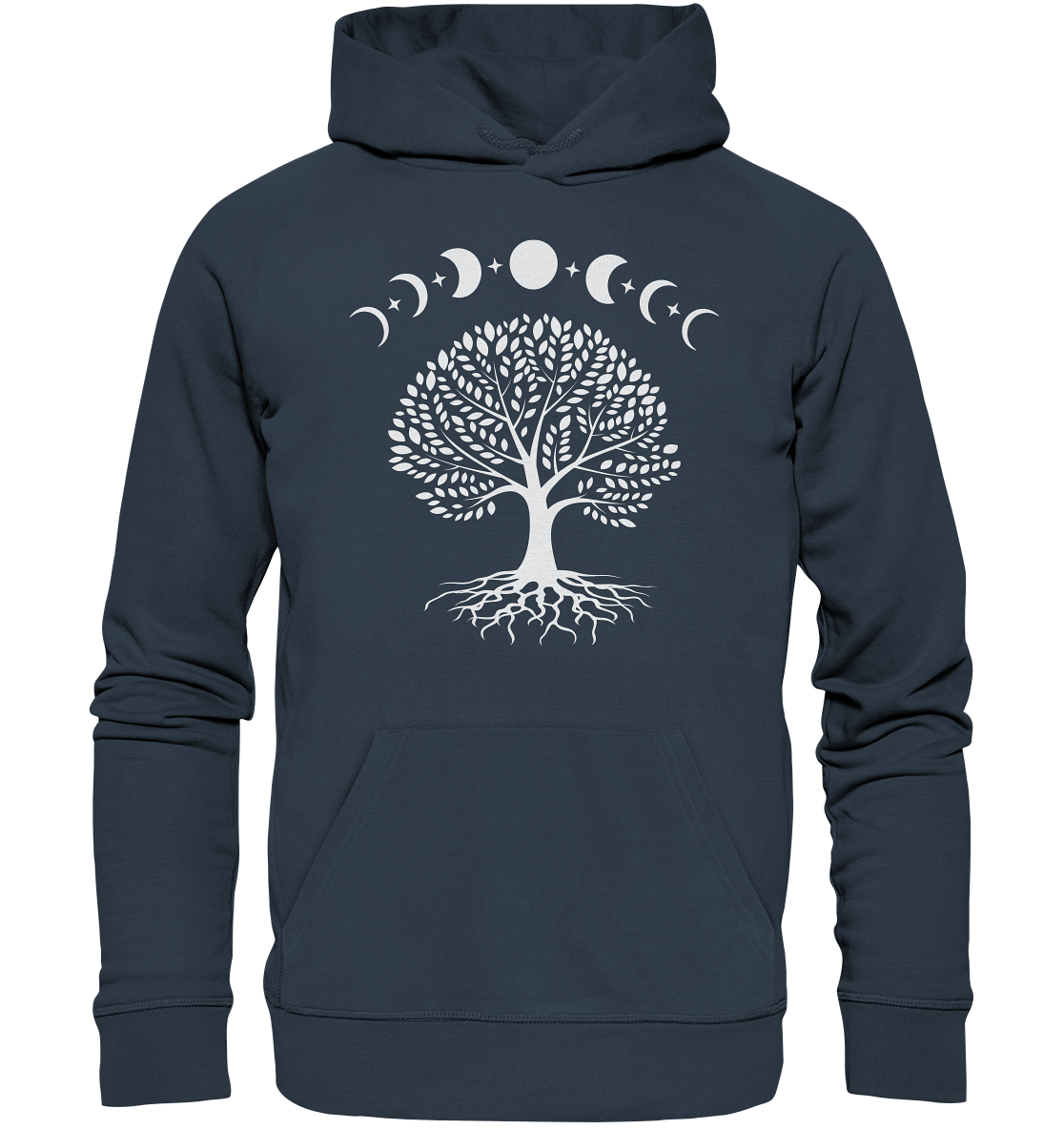 Mondphasen Lebensbaum - Organic Hoodie