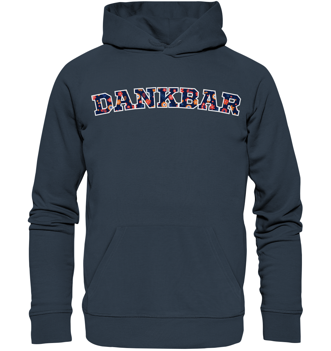 DANKBAR Floral Pattern - Organic Hoodie