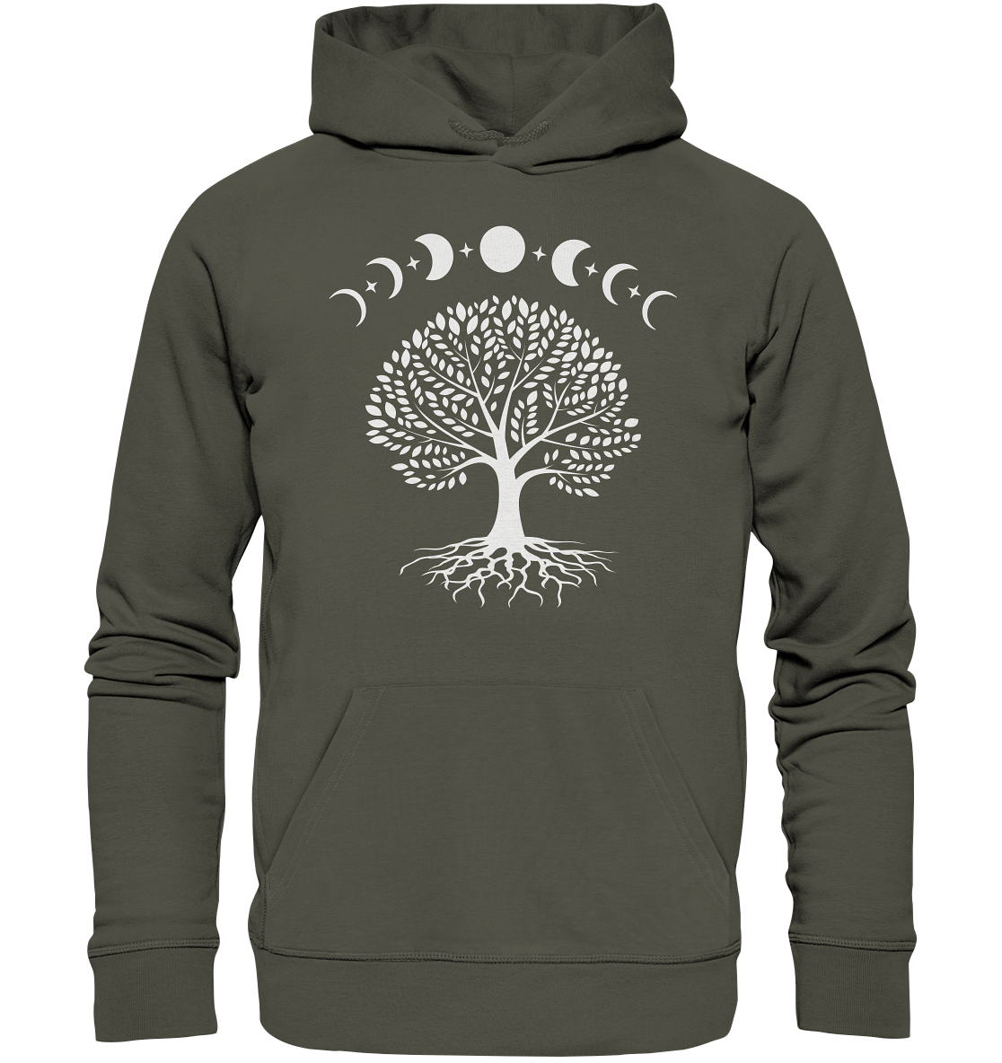 Mondphasen Lebensbaum - Organic Hoodie