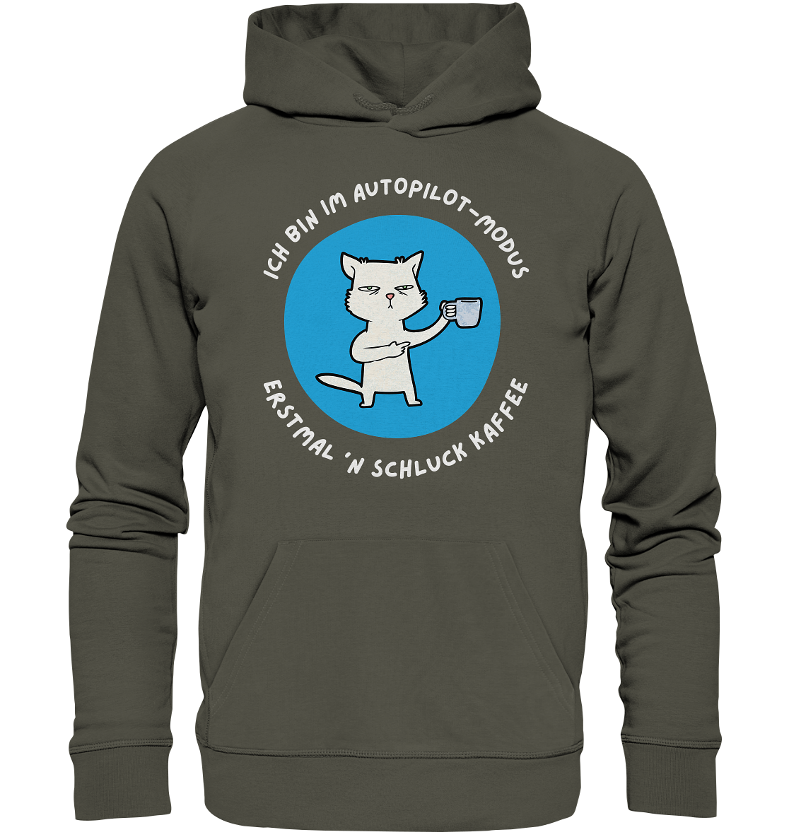 Kaffee Katze - Organic Hoodie
