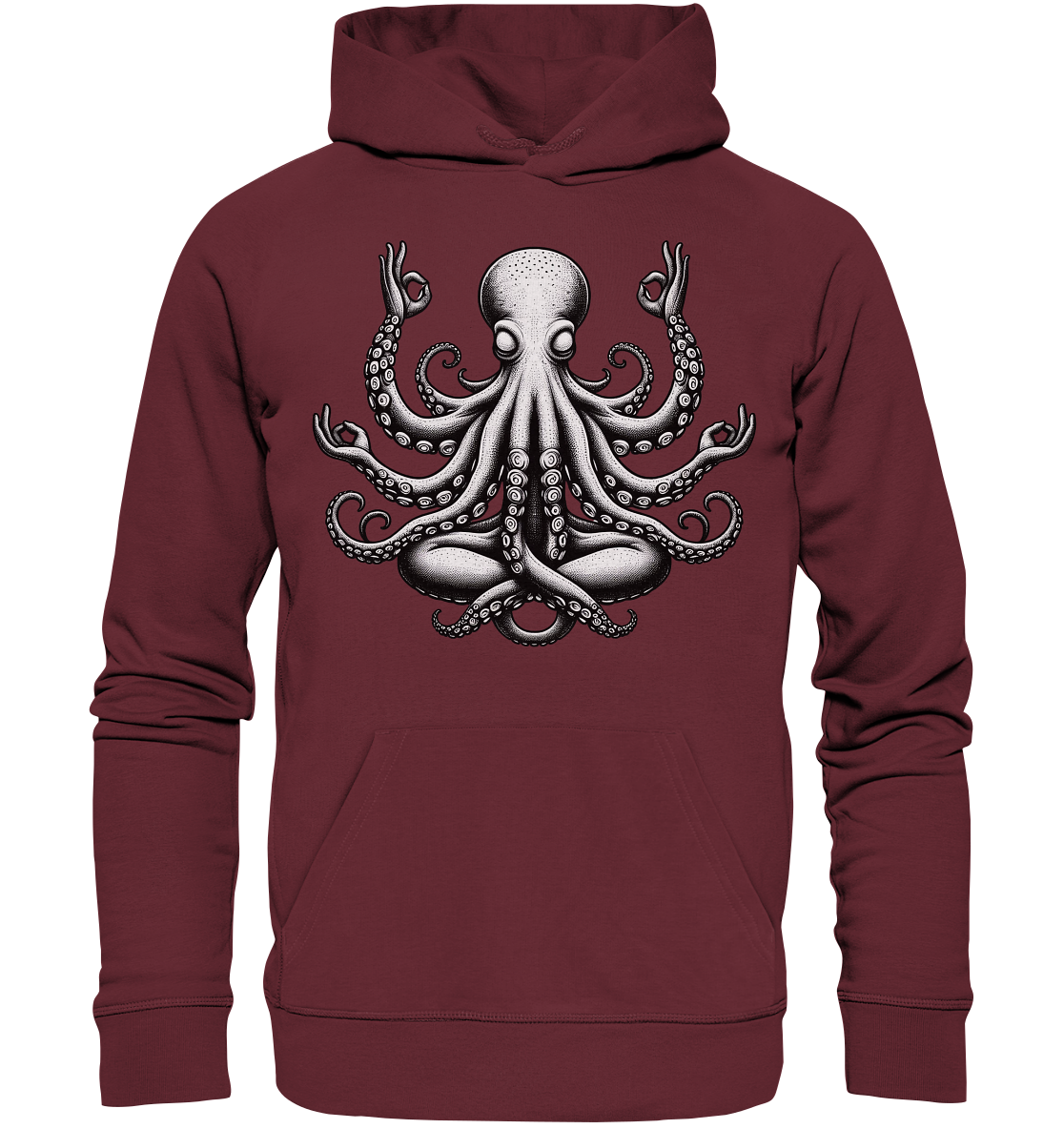 Oktopus in Meditation - Organic Hoodie