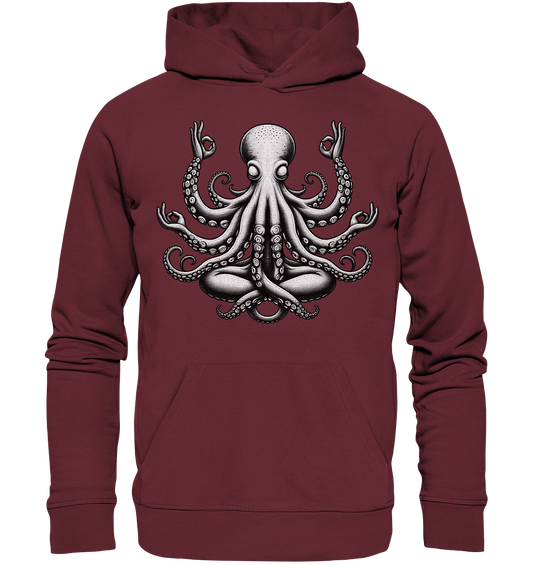 Oktopus in Meditation - Organic Hoodie