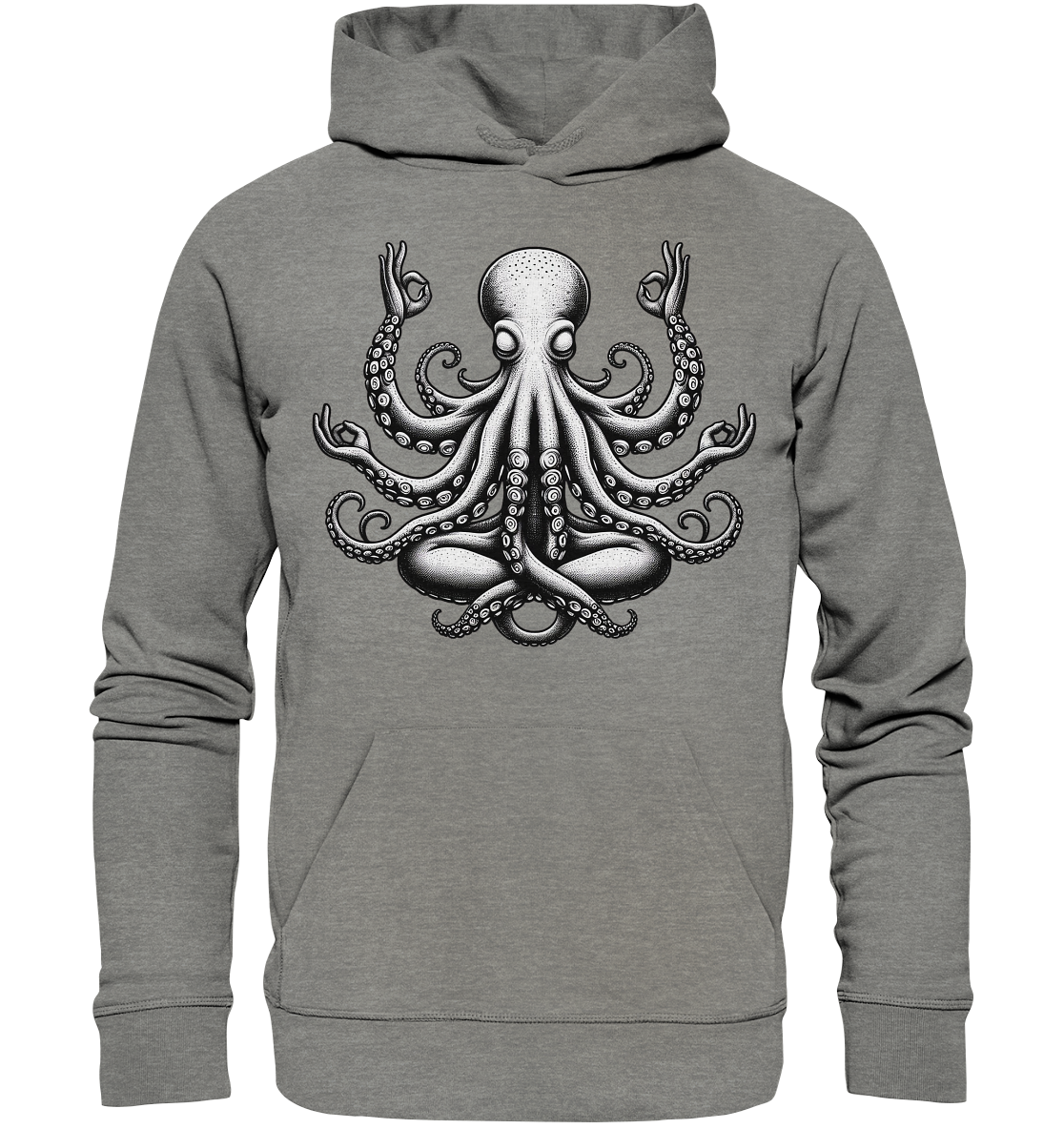 Oktopus in Meditation - Organic Hoodie