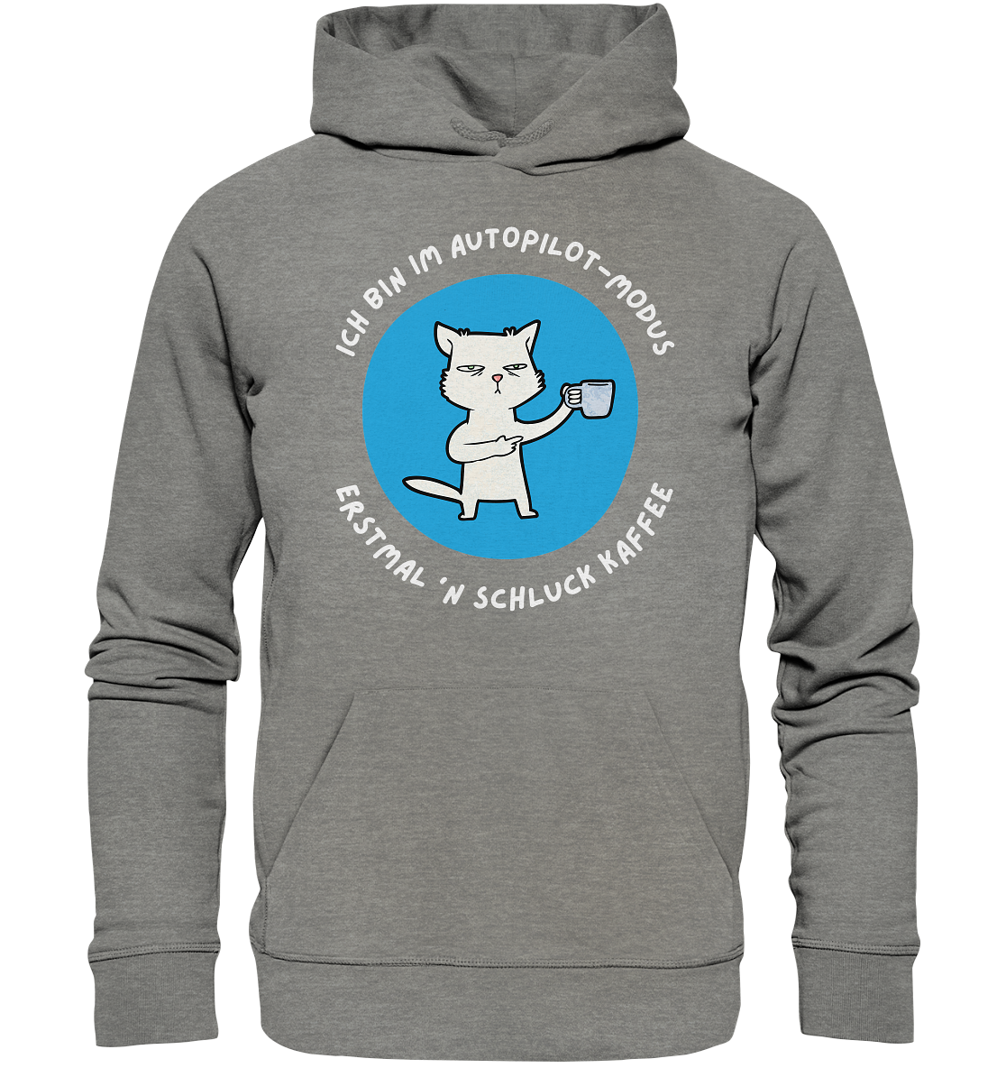 Kaffee Katze - Organic Hoodie