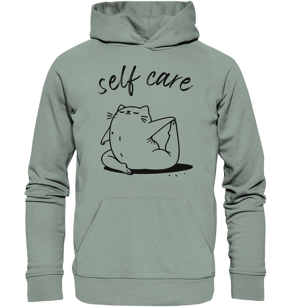 Selfcare Yoga Katze - Organic Hoodie