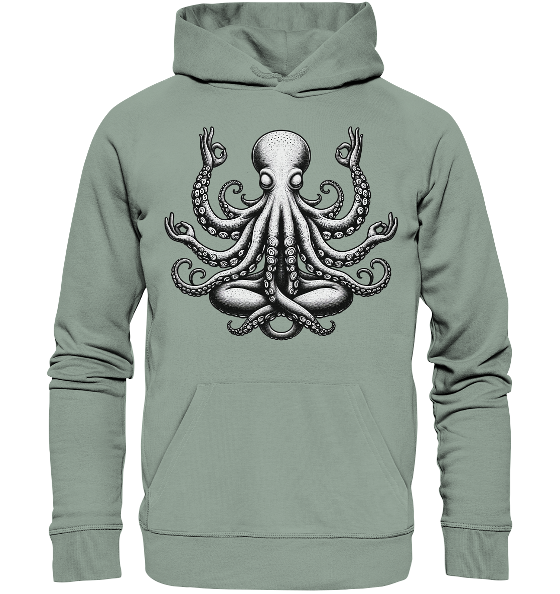 Oktopus in Meditation - Organic Hoodie