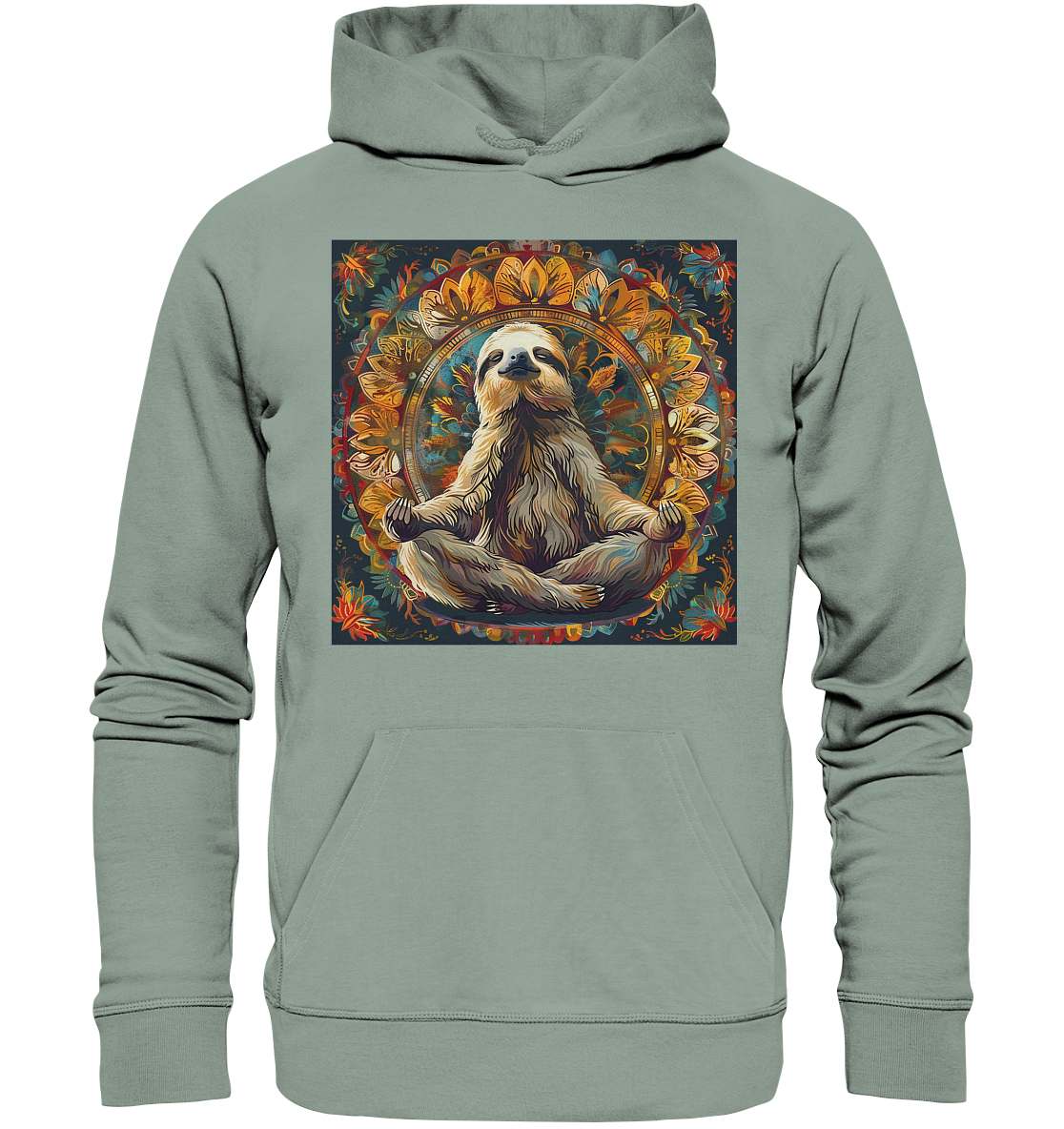 Meditierendes Faultier - Organic Hoodie