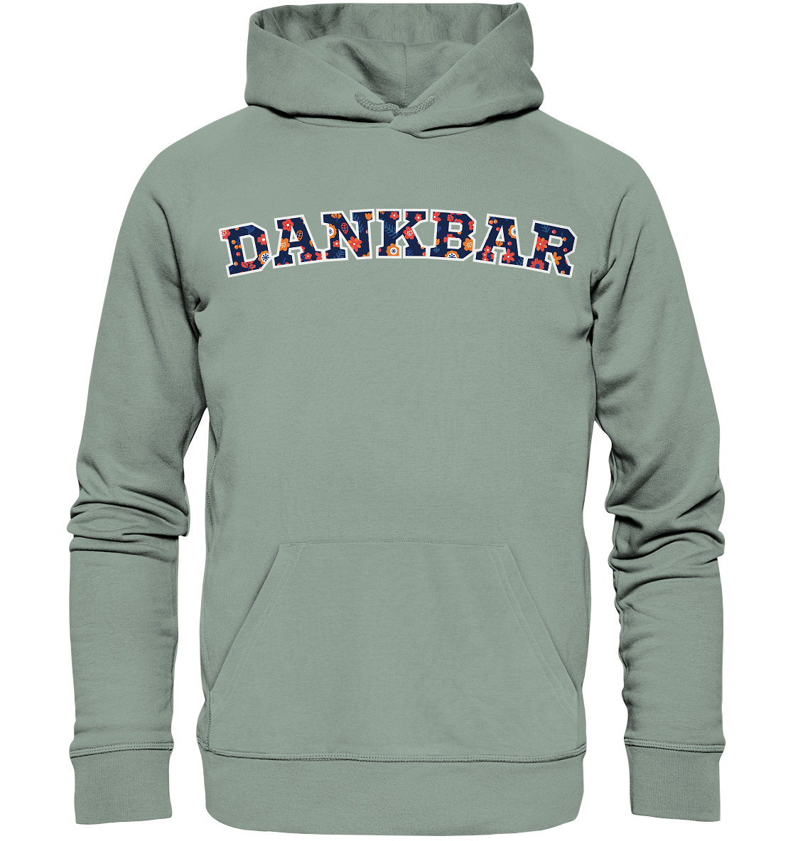DANKBAR Floral Pattern - Organic Hoodie