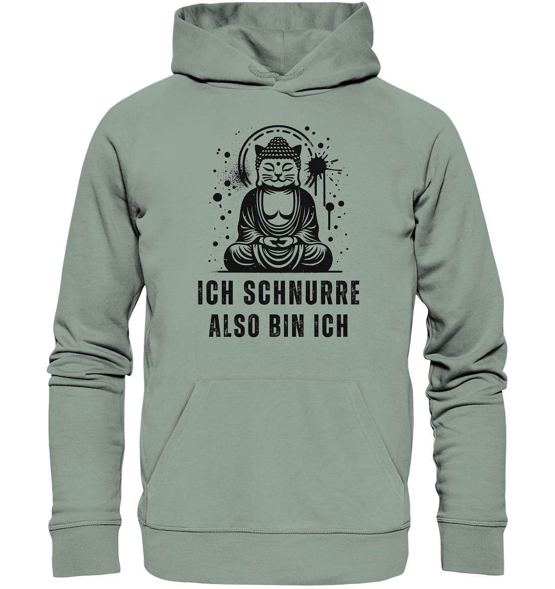 Ich schnurre also bin ich - Organic Hoodie