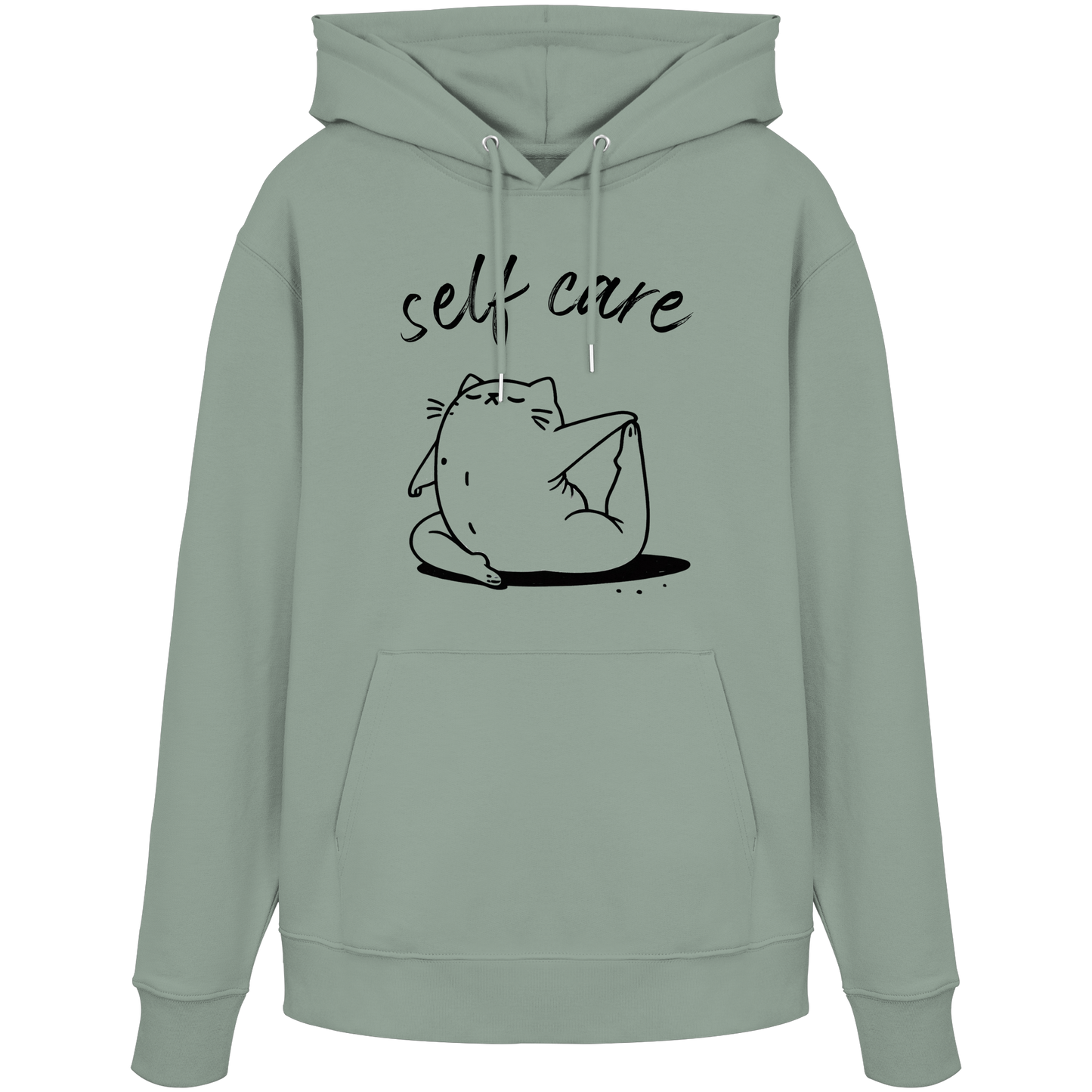 Selfcare Yoga Katze - Organic Hoodie