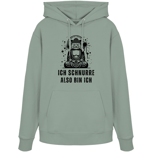 Ich schnurre also bin ich - Organic Hoodie