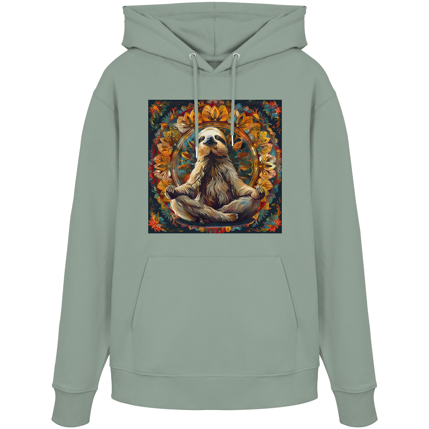 Meditierendes Faultier - Organic Hoodie