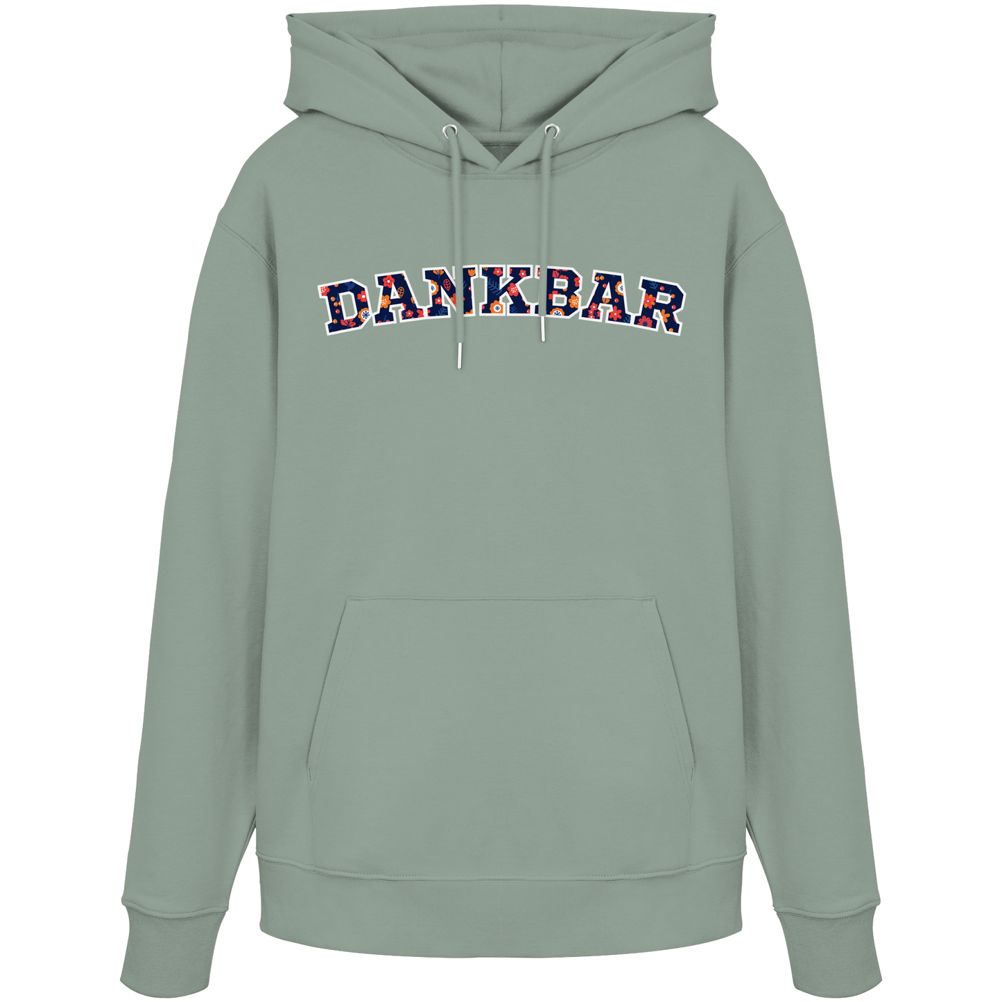 DANKBAR Floral Pattern - Organic Hoodie
