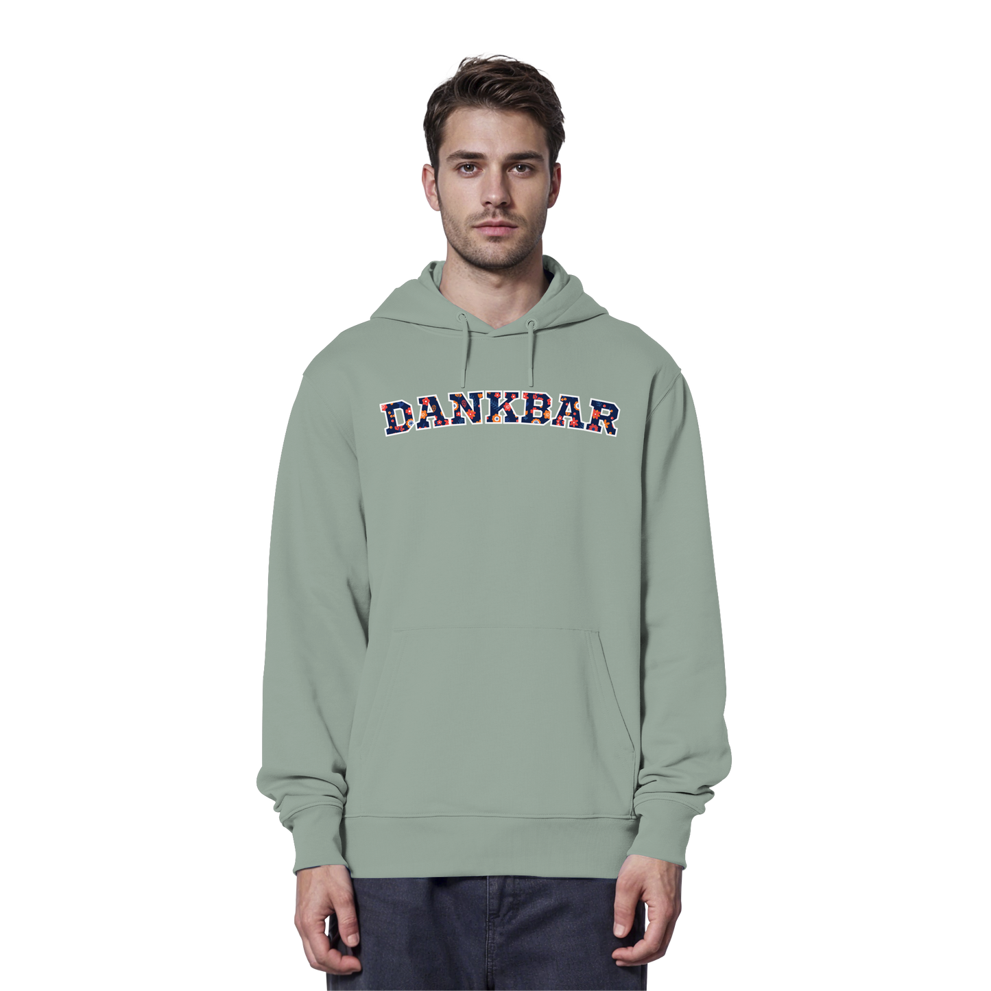 DANKBAR Floral Pattern - Organic Hoodie