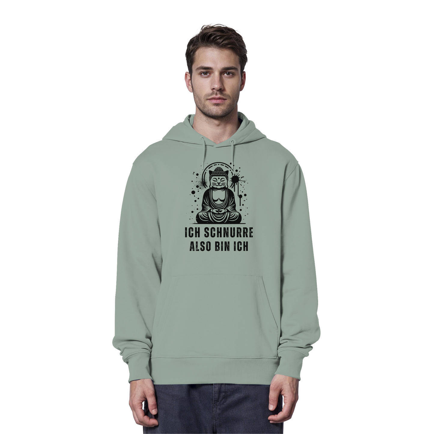 Ich schnurre also bin ich - Organic Hoodie