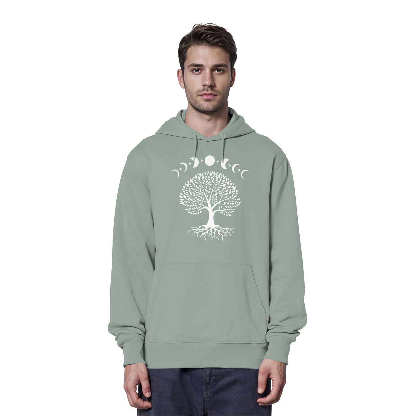 Mondphasen Lebensbaum - Organic Hoodie
