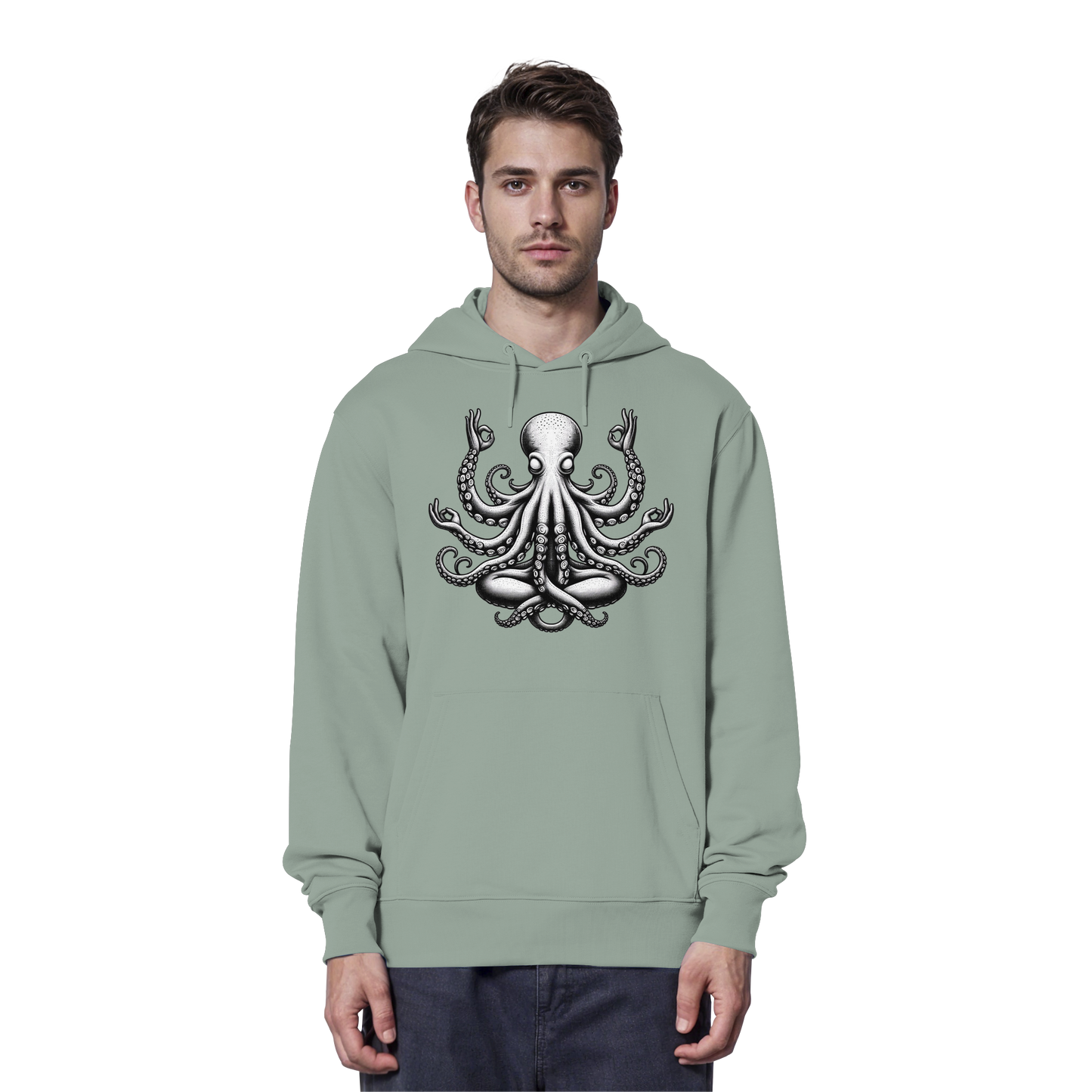 Oktopus in Meditation - Organic Hoodie