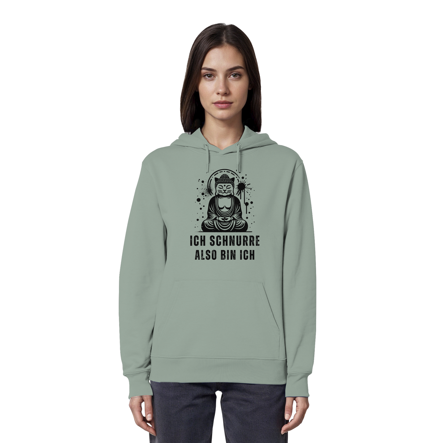 Ich schnurre also bin ich - Organic Hoodie