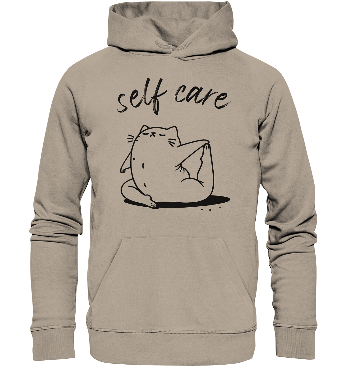 Selfcare Yoga Katze - Organic Hoodie