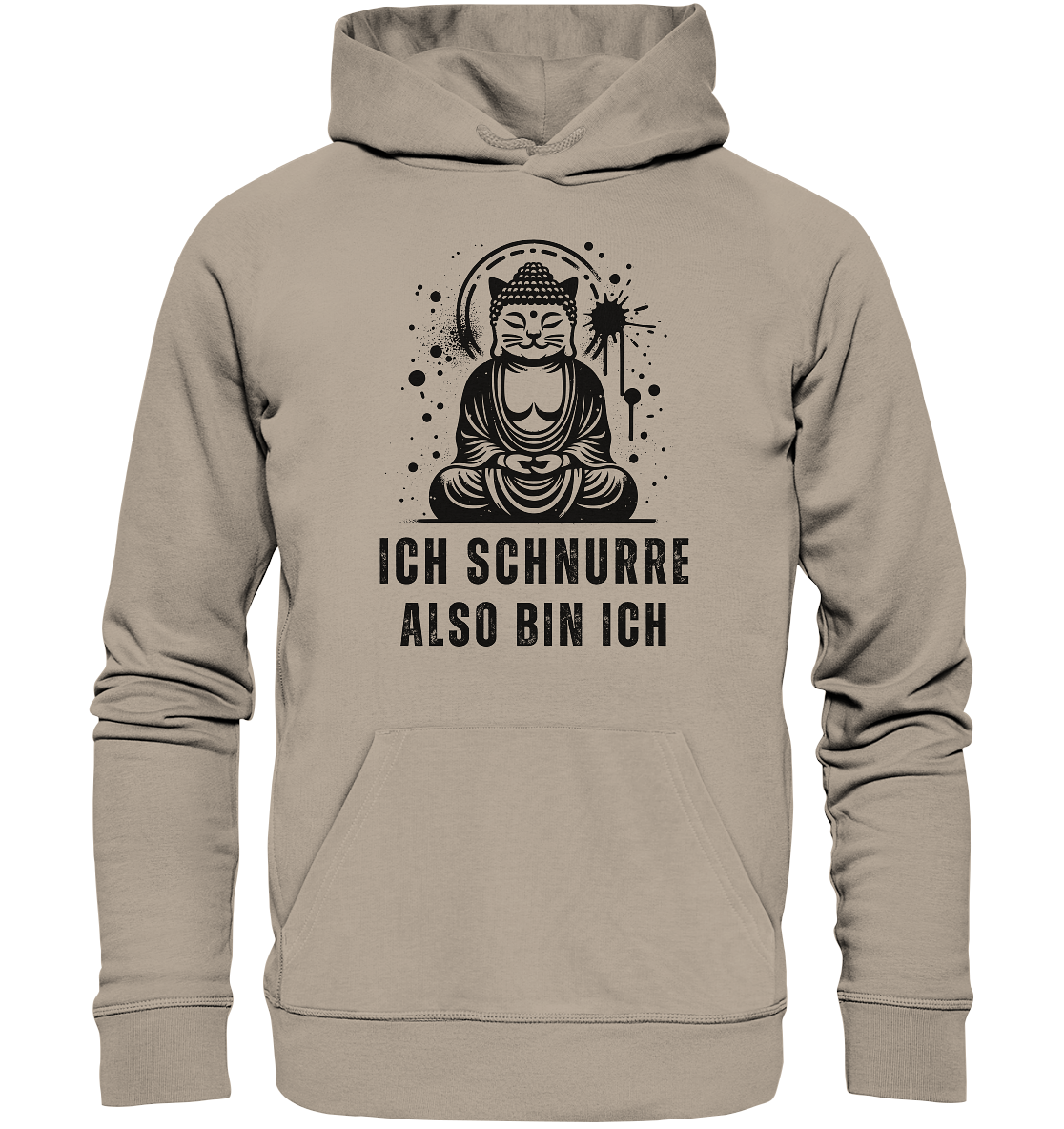 Ich schnurre also bin ich - Organic Hoodie