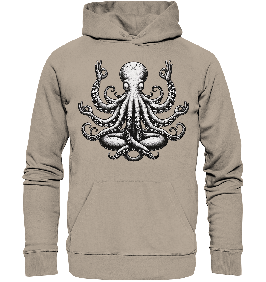 Oktopus in Meditation - Organic Hoodie