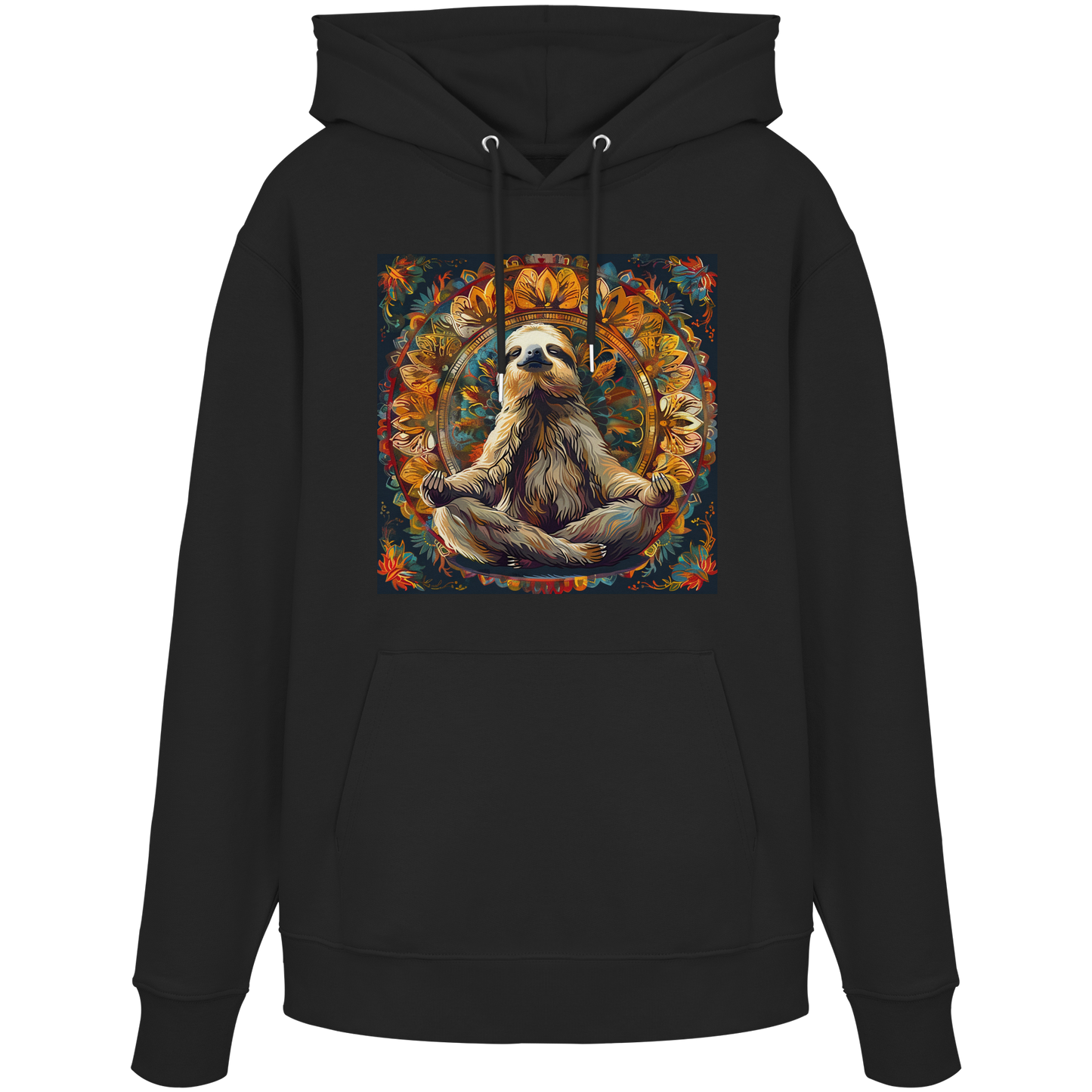 Meditierendes Faultier - Organic Hoodie