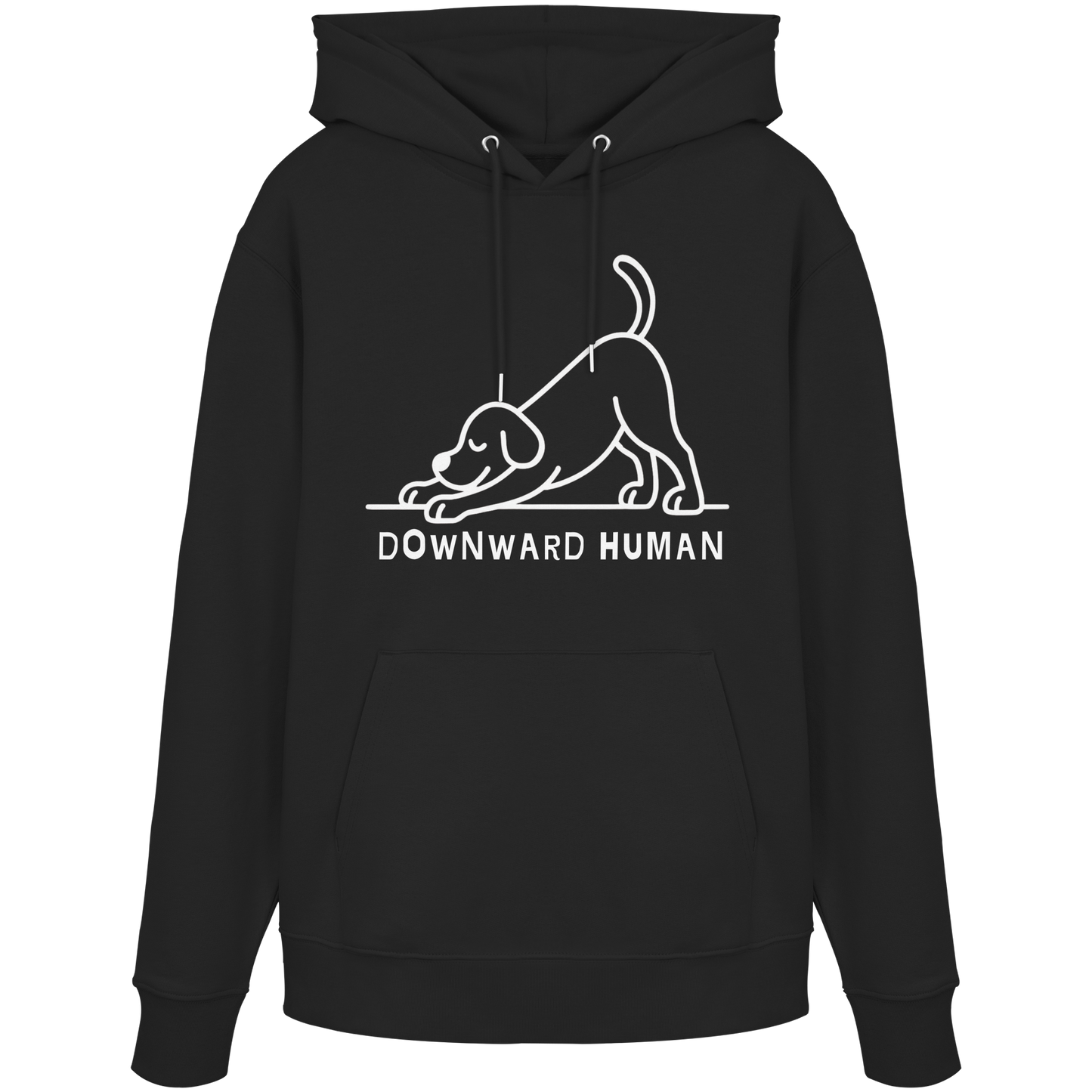 Downward Human Yoga Dog - Organic Hoodie