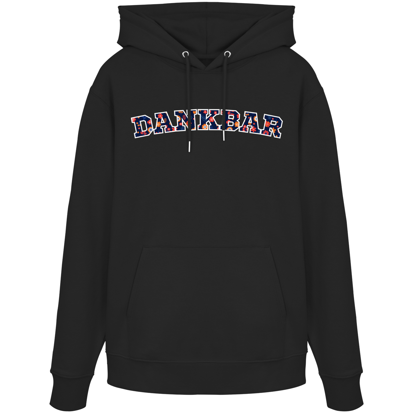 DANKBAR Floral Pattern - Organic Hoodie