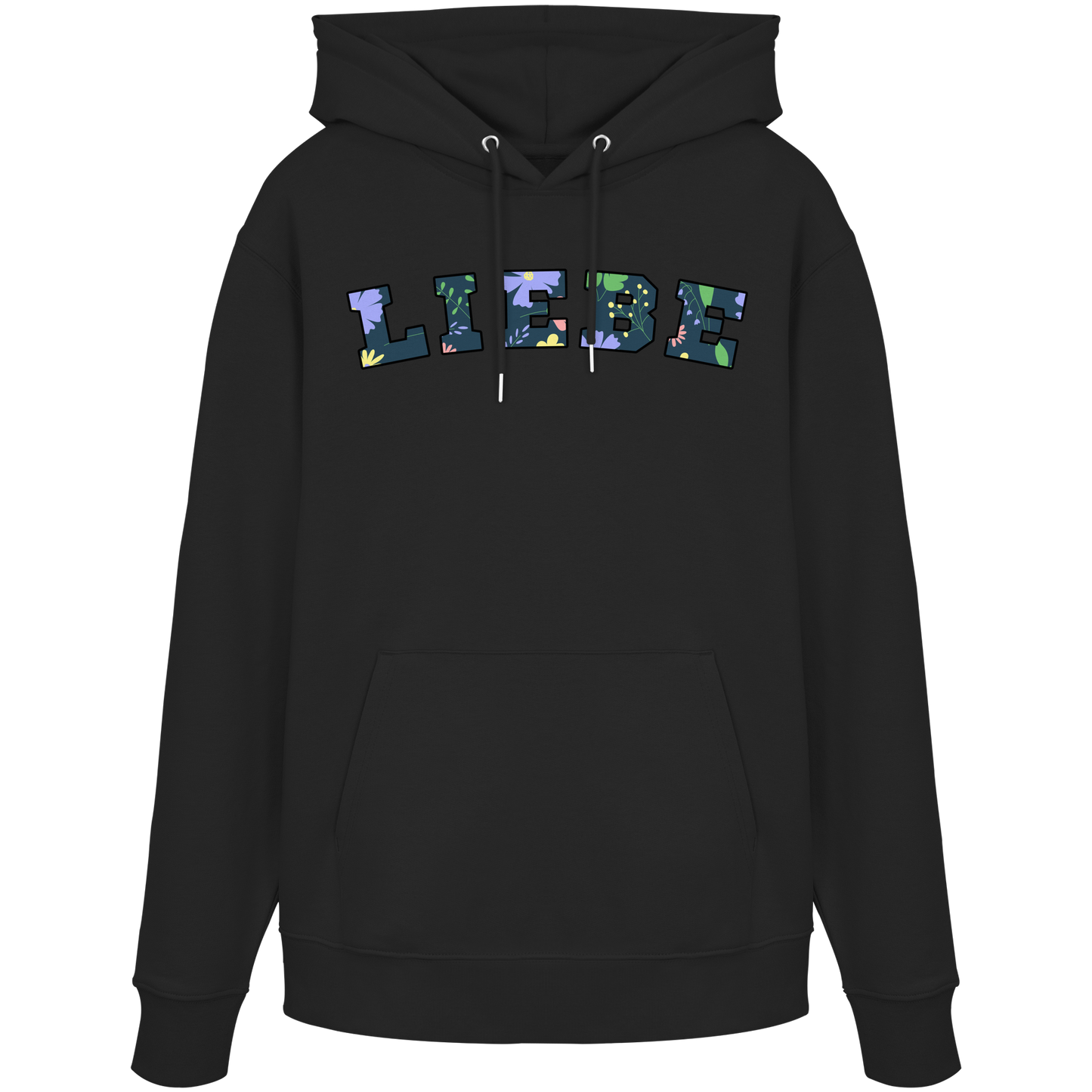 Liebe Floral Pattern - Organic Hoodie