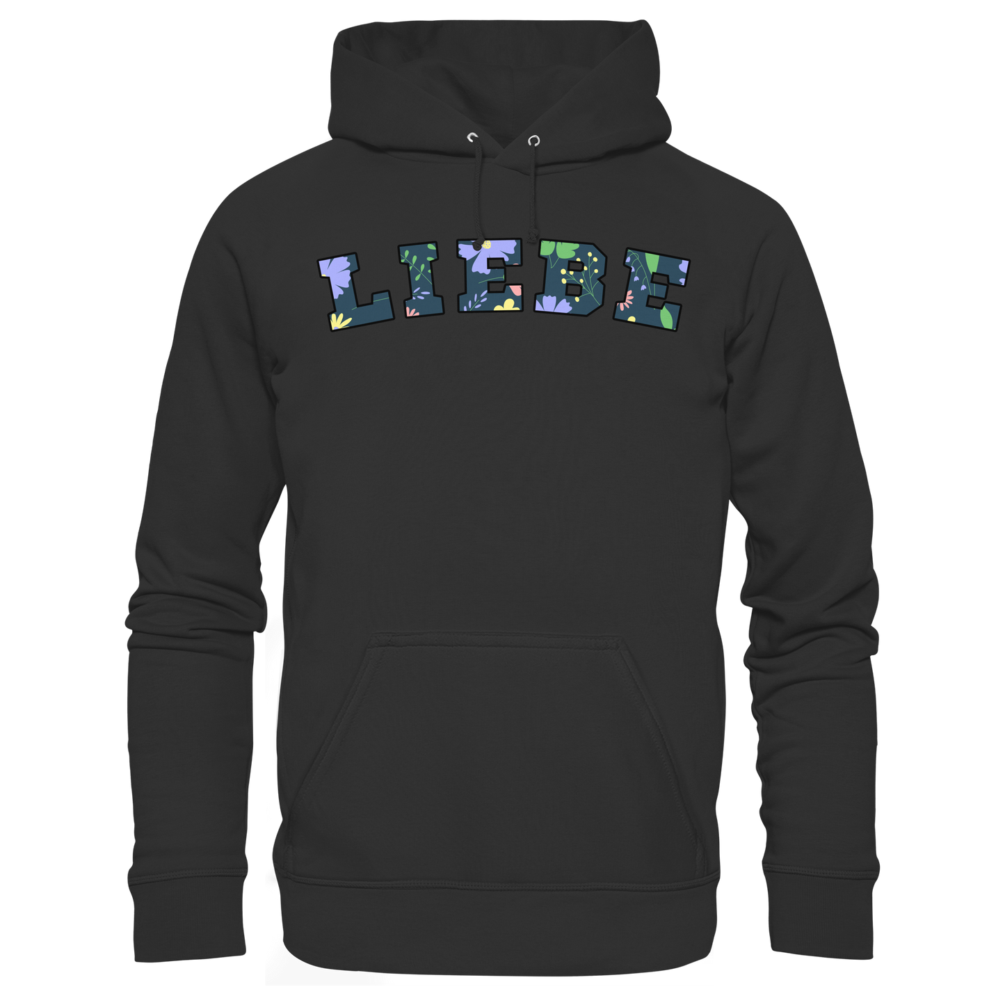 Liebe Floral Pattern - Organic Hoodie