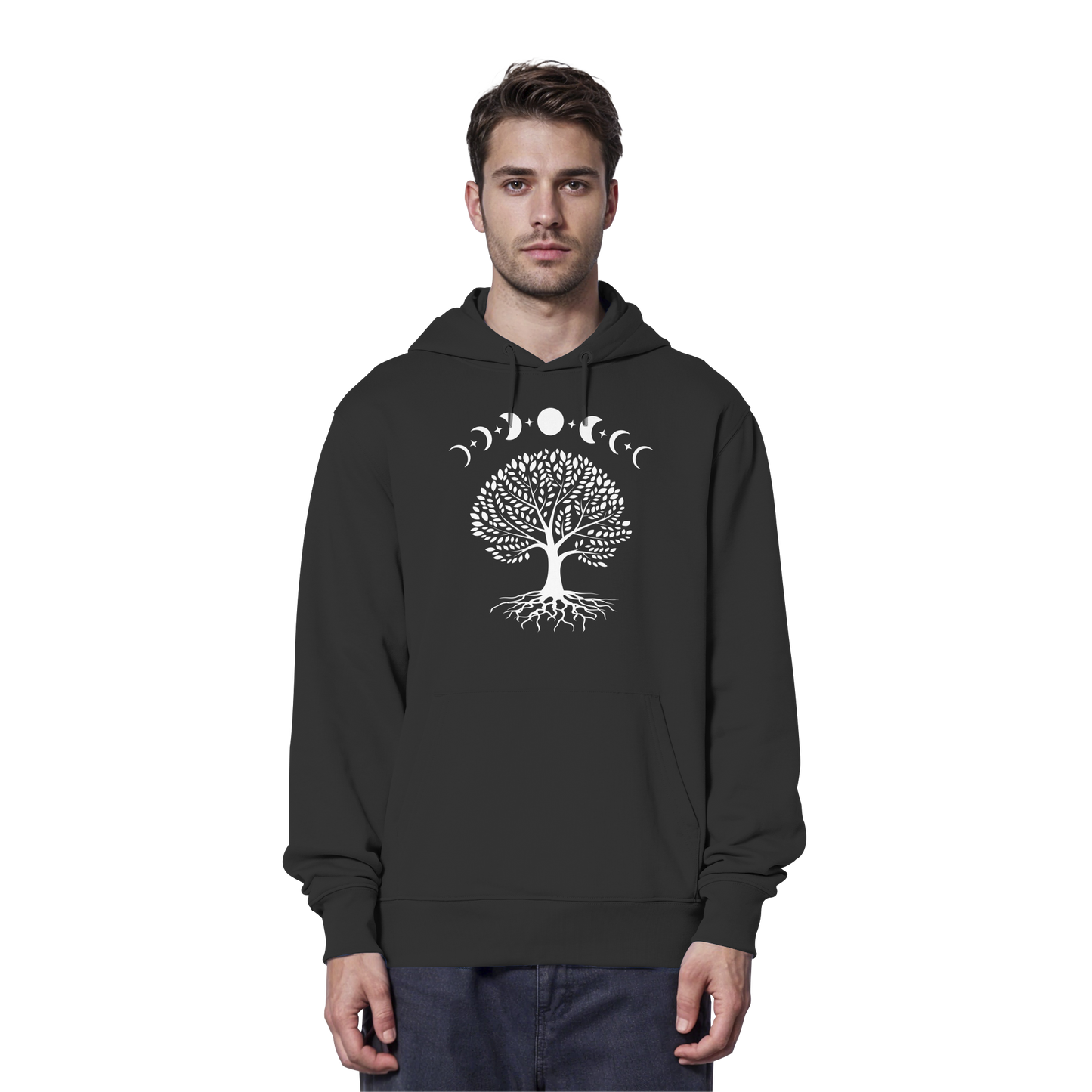 Mondphasen Lebensbaum - Organic Hoodie