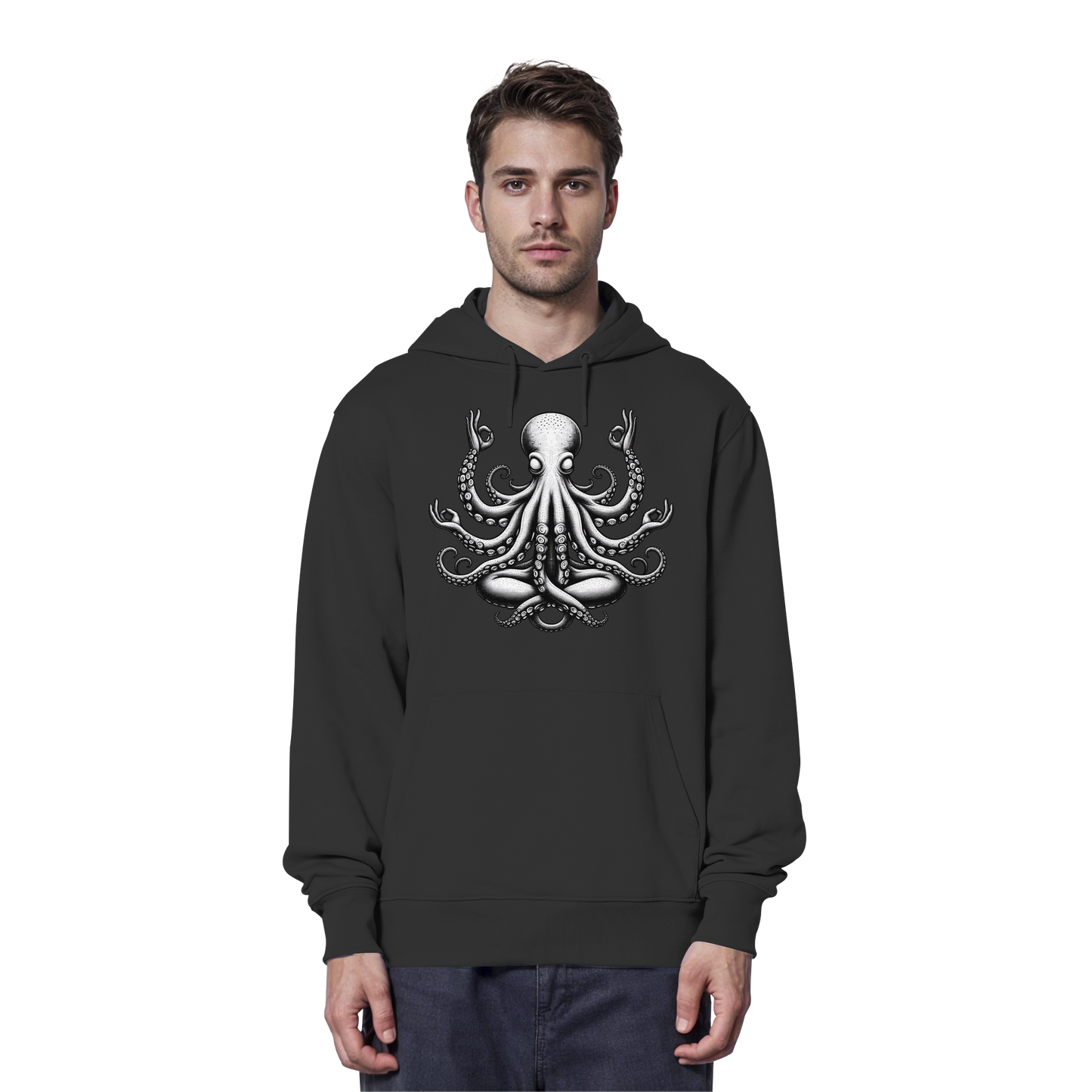 Oktopus in Meditation - Organic Hoodie