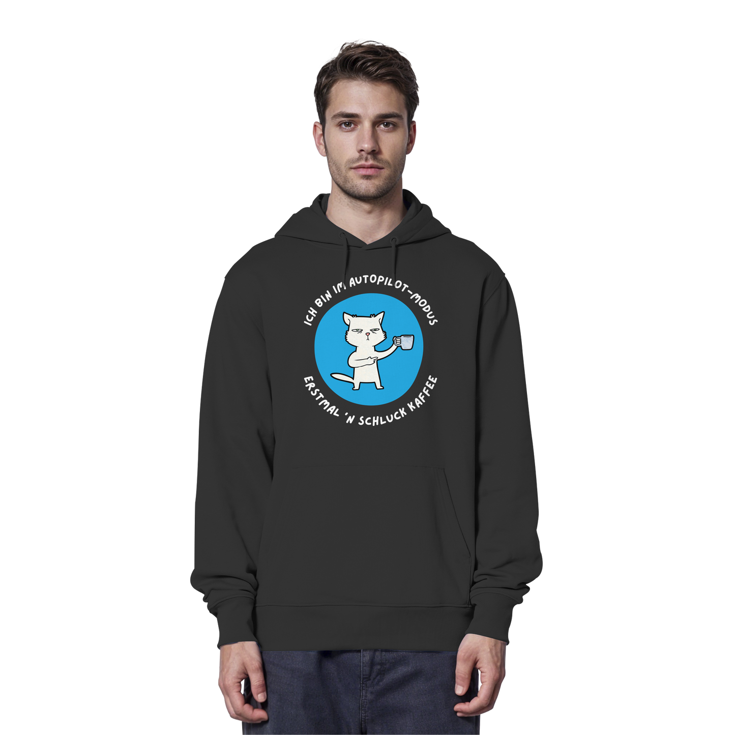 Kaffee Katze - Organic Hoodie