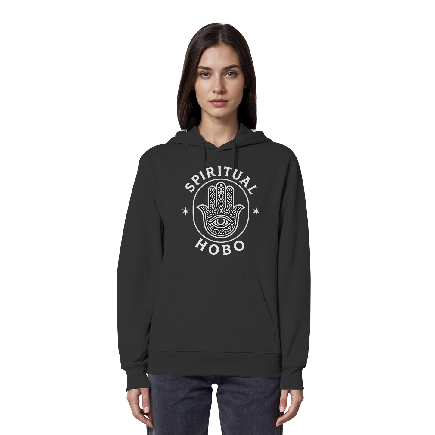 Spiritual Hobo Hamsa - Organic Hoodie