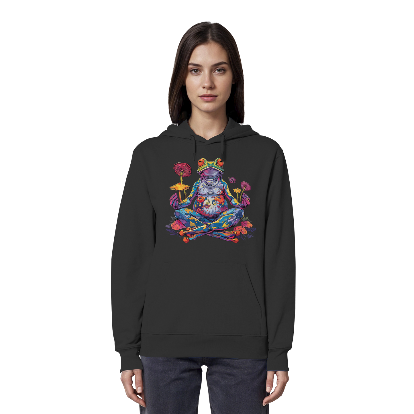 Spiritueller Frosch - Organic Hoodie
