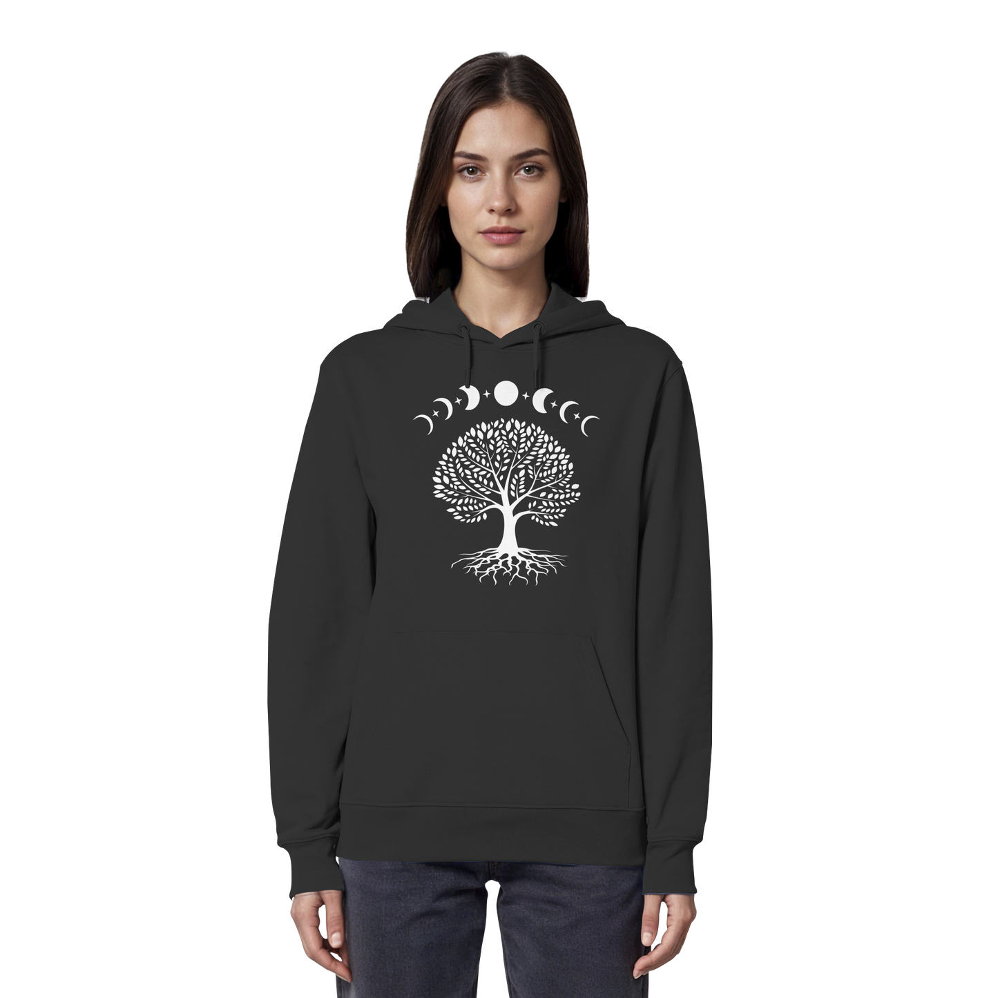 Mondphasen Lebensbaum - Organic Hoodie