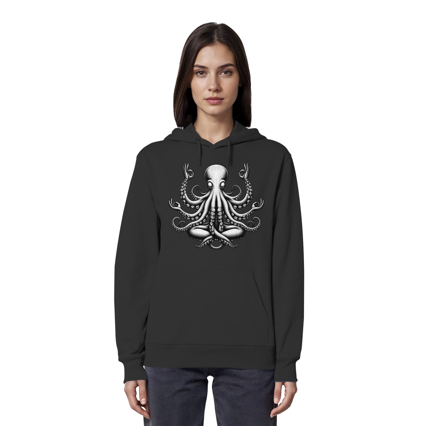 Oktopus in Meditation - Organic Hoodie