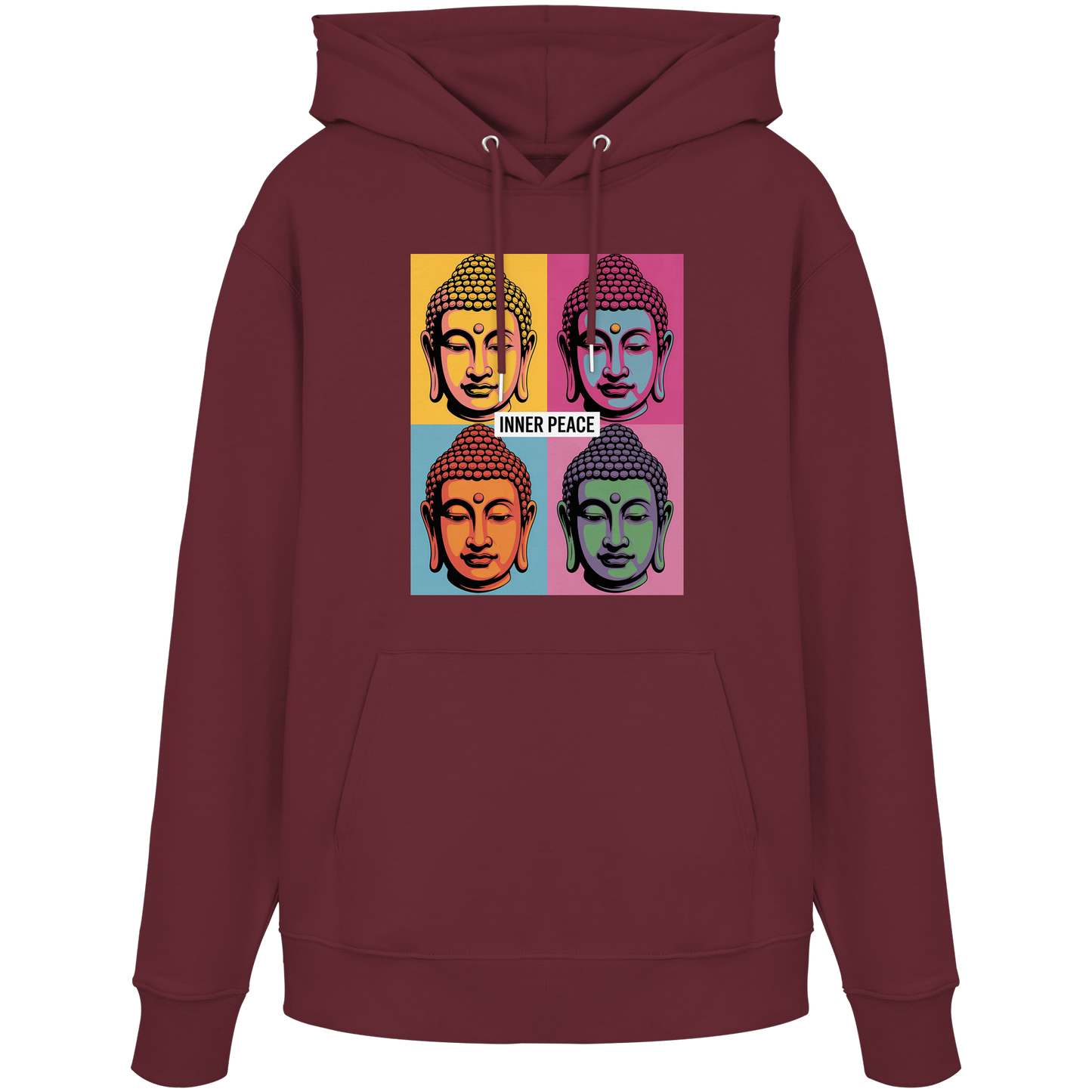 Inner Peace Pop Art Buddha - Organic Hoodie