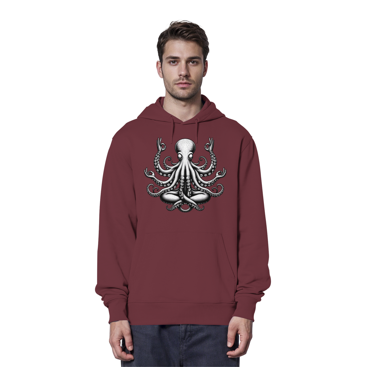 Oktopus in Meditation - Organic Hoodie