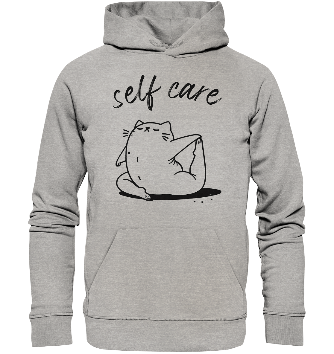 Selfcare Yoga Katze - Organic Hoodie