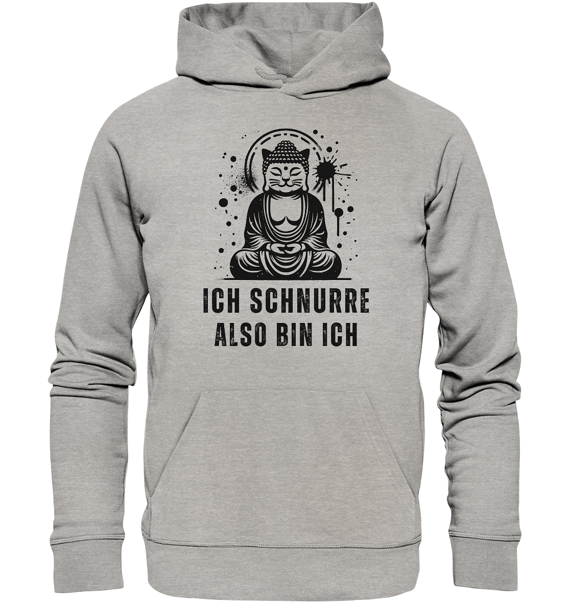 Ich schnurre also bin ich - Organic Hoodie